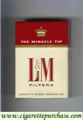 L&M Filters The Miracle Tip cigarettes hard box